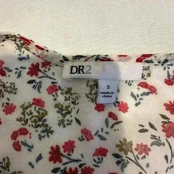 DR2 Sheer Long Maxi Flowered Dress (Size Small) - Picture 2 of 11